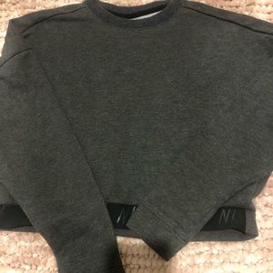 cute cropped nike crewneck